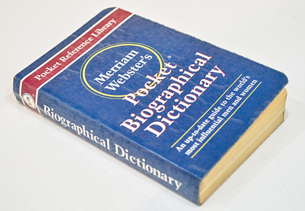 زندگی نامه های وبستر - Webster Biographical Dictionary